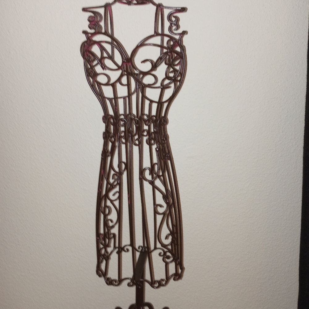 Metal Wire Mannequin Dress Form Jewelry Stand Holder